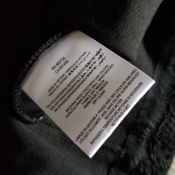 BCBGeneration Lace Insert Pencil Skirt Black 12 - Picture 8 of 8